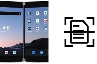 Dokument auf einem Microsoft Surface Duo scannen