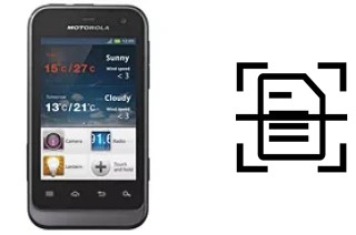 Dokument auf einem Motorola Defy Mini XT320 scannen