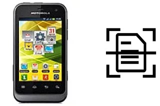 Dokument auf einem Motorola Defy Mini XT321 scannen