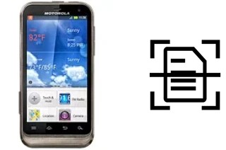 Dokument auf einem Motorola DEFY XT scannen