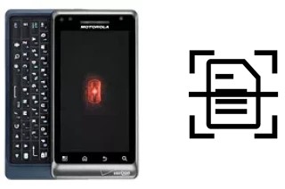 Dokument auf einem Motorola DROID 2 scannen