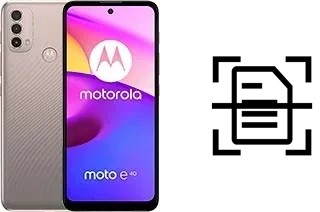 Dokument auf einem Motorola Moto E40 scannen