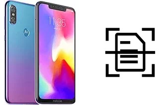 Dokument auf einem Motorola P30 scannen