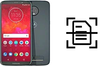 Dokument auf einem Motorola Moto Z3 Play scannen