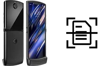 Dokument auf einem Motorola Razr 2019 scannen