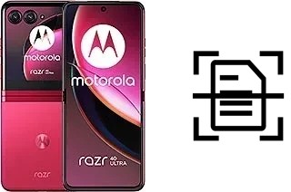 Dokument auf einem Motorola Razr 40 Ultra scannen