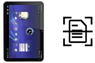 Dokument auf einem Motorola XOOM MZ601 scannen