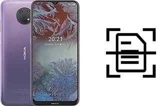 Dokument auf einem Nokia G10 scannen