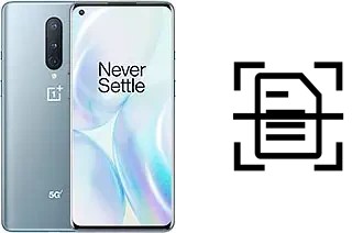 Dokument auf einem OnePlus 8 5G UW (Verizon) scannen