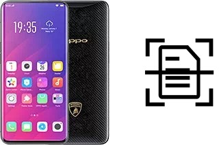 Dokument auf einem Oppo Find X Lamborghini Edition scannen