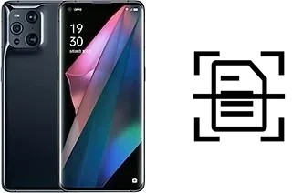 Dokument auf einem Oppo Find X3 Pro scannen