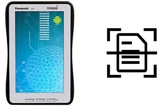 Dokument auf einem Panasonic Toughpad JT-B1 scannen