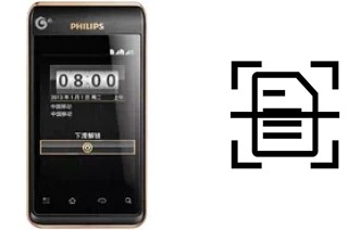 Dokument auf einem Philips T939 scannen