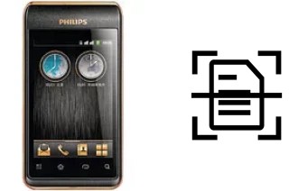 Dokument auf einem Philips W930 scannen