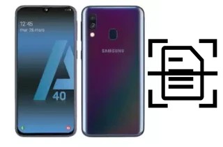 Dokument auf einem Samsung Galaxy A40s scannen