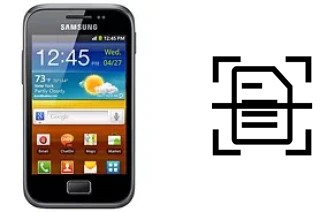 Dokument auf einem Samsung Galaxy Ace Plus S7500 scannen