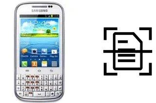 Dokument auf einem Samsung Galaxy Chat B5330 scannen