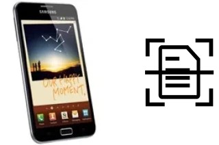 Dokument auf einem Samsung Galaxy Note N7000 scannen