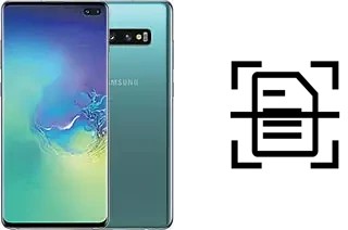 Dokument auf einem Samsung Galaxy S10+ Exynos scannen