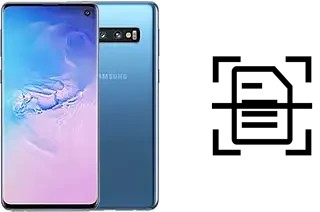 Dokument auf einem Samsung Galaxy S10e Exynos scannen