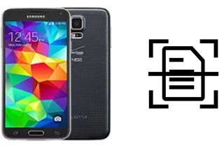 Dokument auf einem Samsung Galaxy S5 (USA) scannen