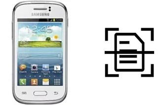 Dokument auf einem Samsung Galaxy Young S6310 scannen