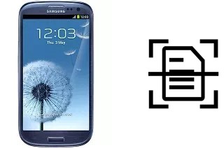 Dokument auf einem Samsung I9300 Galaxy S III scannen