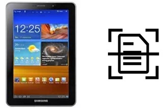 Dokument auf einem Samsung P6810 Galaxy Tab 7.7 scannen