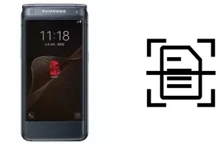 Dokument auf einem Samsung W2017 scannen