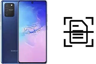 Dokument auf einem Samsung Galaxy S10 Lite scannen