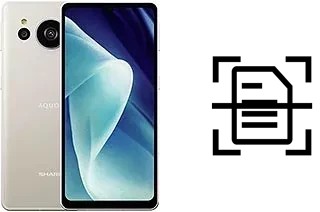 Dokument auf einem Sharp Aquos sense7 plus scannen