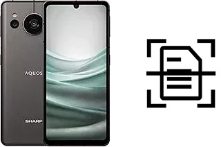 Dokument auf einem Sharp Aquos sense7 scannen