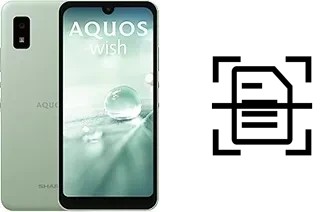 Dokument auf einem Sharp Aquos wish scannen