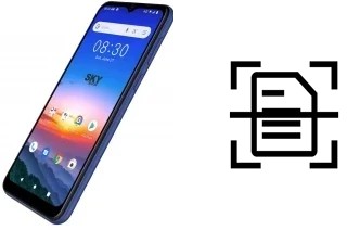 Dokument auf einem Sky-Devices Elite A65 scannen