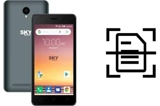 Dokument auf einem Sky-Devices Elite C5 scannen