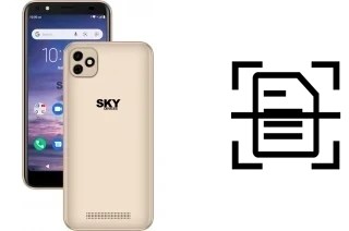 Dokument auf einem Sky-Devices Elite E55 scannen