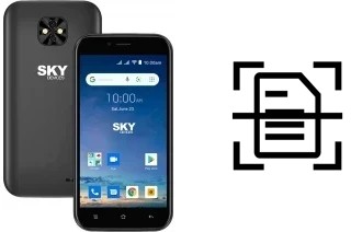 Dokument auf einem Sky-Devices Elite H5 scannen