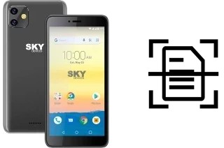 Dokument auf einem Sky-Devices Elite H55 scannen