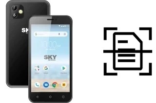 Dokument auf einem Sky-Devices Elite P5 scannen