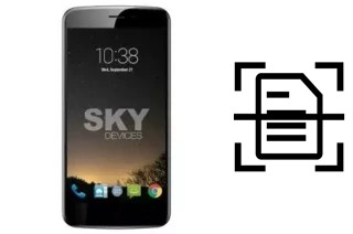 Dokument auf einem Sky-Devices Sky Elite 5-5L Plus scannen