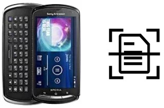 Dokument auf einem Sony Ericsson Xperia pro scannen