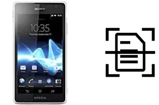 Dokument auf einem Sony Xperia GX SO-04D scannen