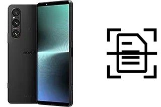 Dokument auf einem Sony Xperia 1 V scannen