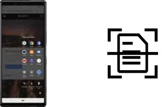 Dokument auf einem Sony Xperia 1 scannen