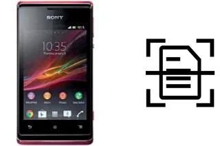 Dokument auf einem Sony Xperia E scannen