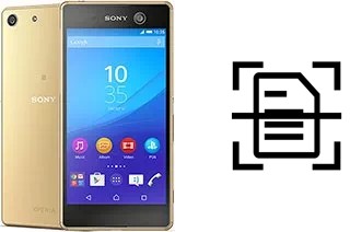 Dokument auf einem Sony Xperia M5 Dual scannen