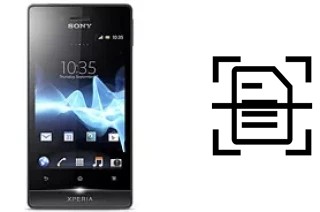 Dokument auf einem Sony Xperia miro scannen