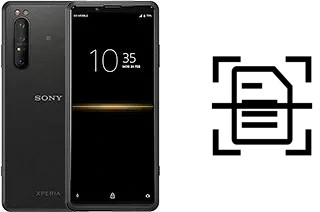 Dokument auf einem Sony Xperia Pro (2020) scannen