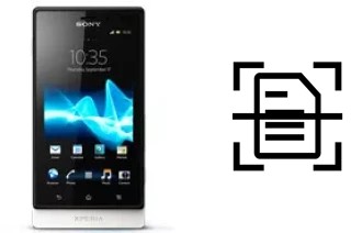 Dokument auf einem Sony Xperia sola scannen