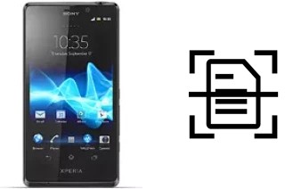 Dokument auf einem Sony Xperia T scannen